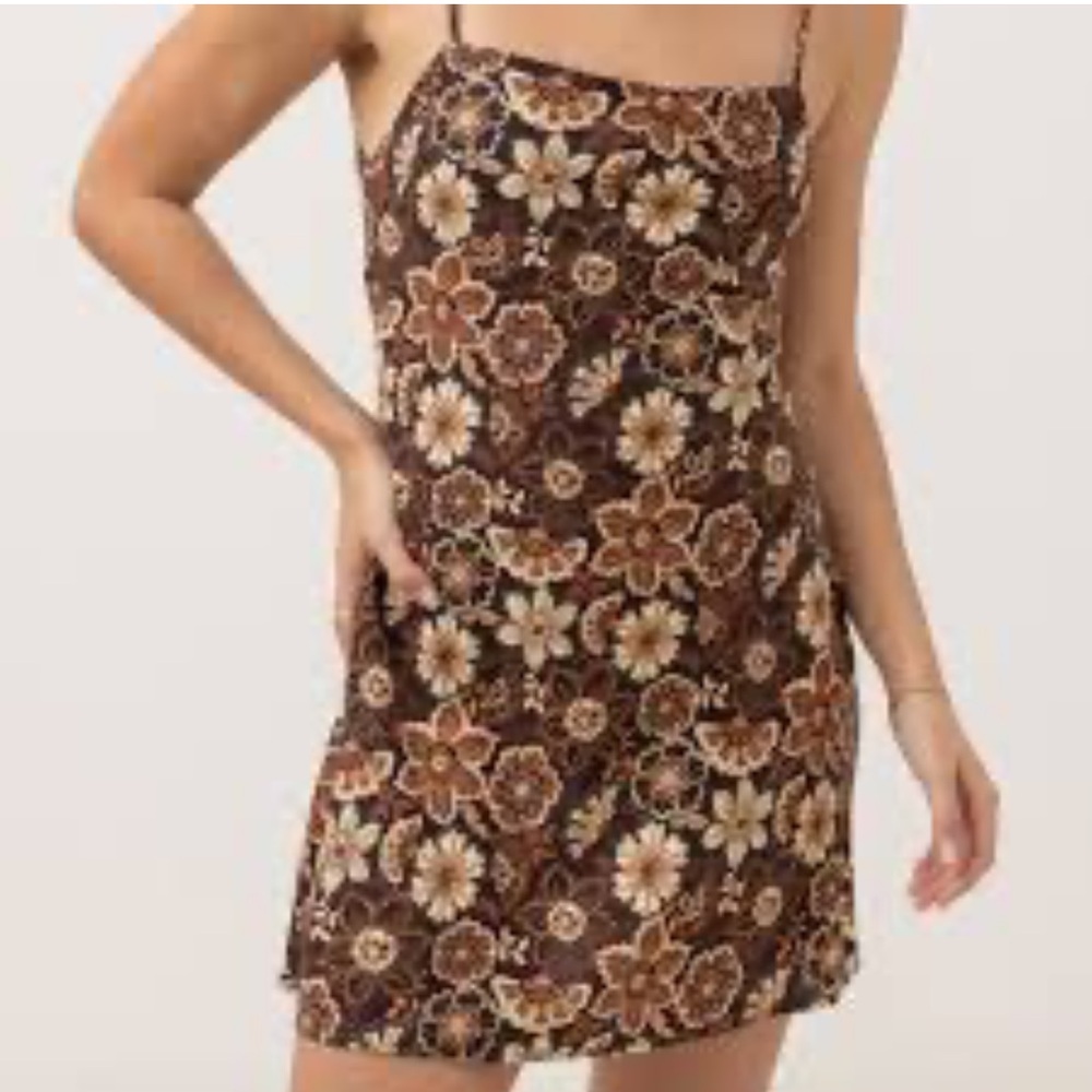 Rhythm floral Cantabria bias mini dress
